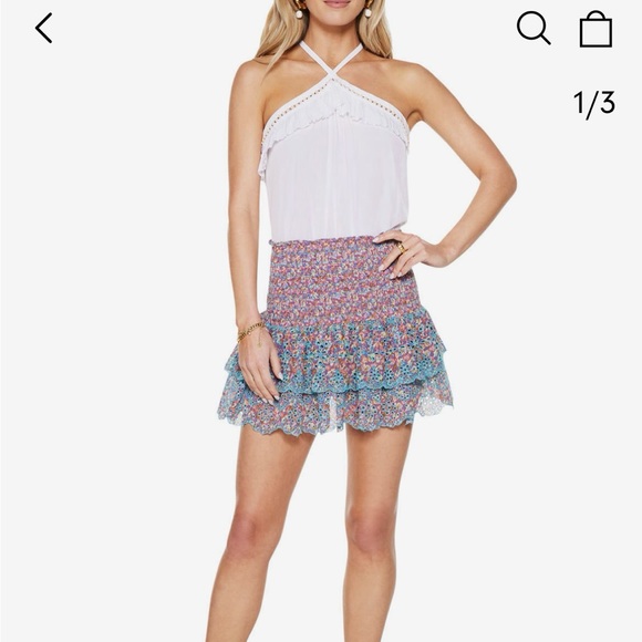 Ramy Brook Printed Tucker Skirt In Size Small-Multicolor - Picture 1 of 5